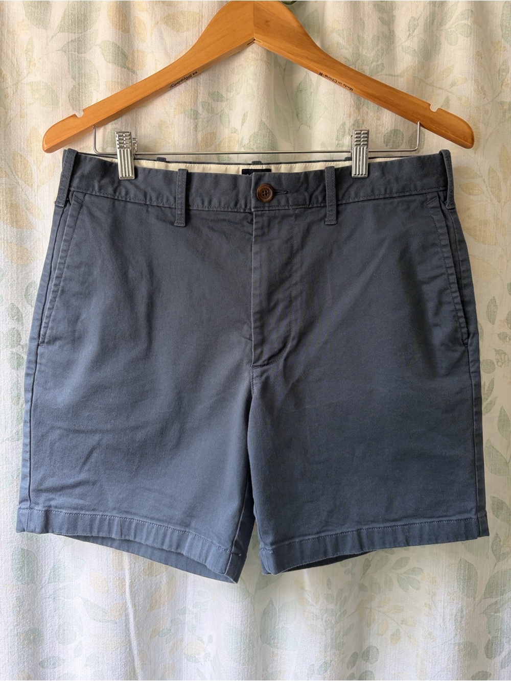 J. Crew Men's Classic Cotton Chino Shorts - Slate Blue